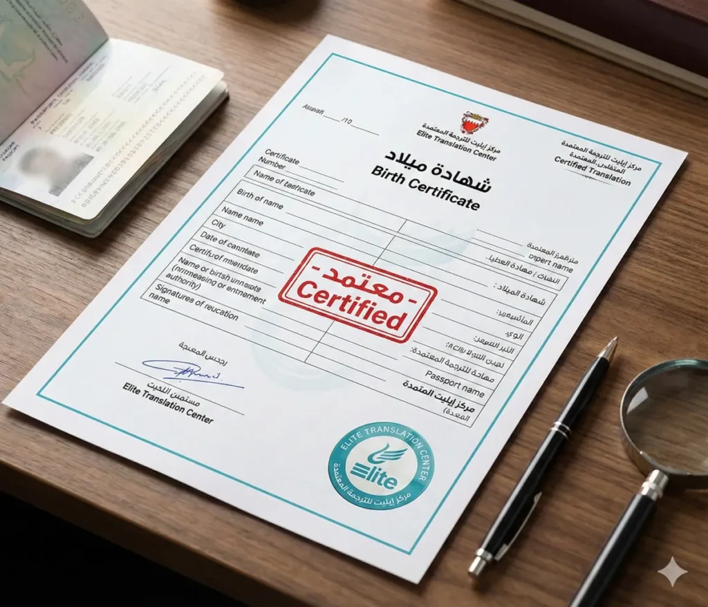 ترجمة-شهادة-الميلاد-في-الكويت-ايليت-للترجمة-المعتمدة