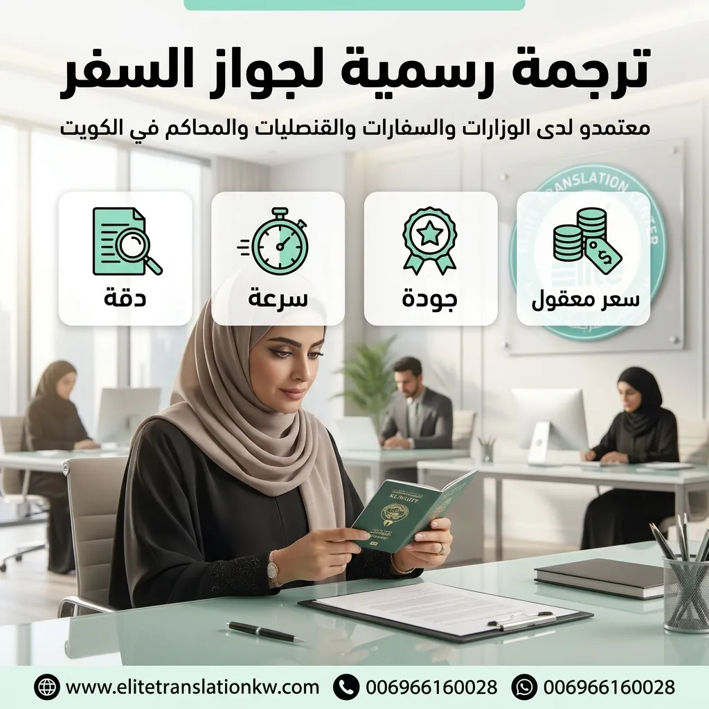 ترجمة جواز السفر في الكويت 1 ترجمة جواز السفر في الكويت
