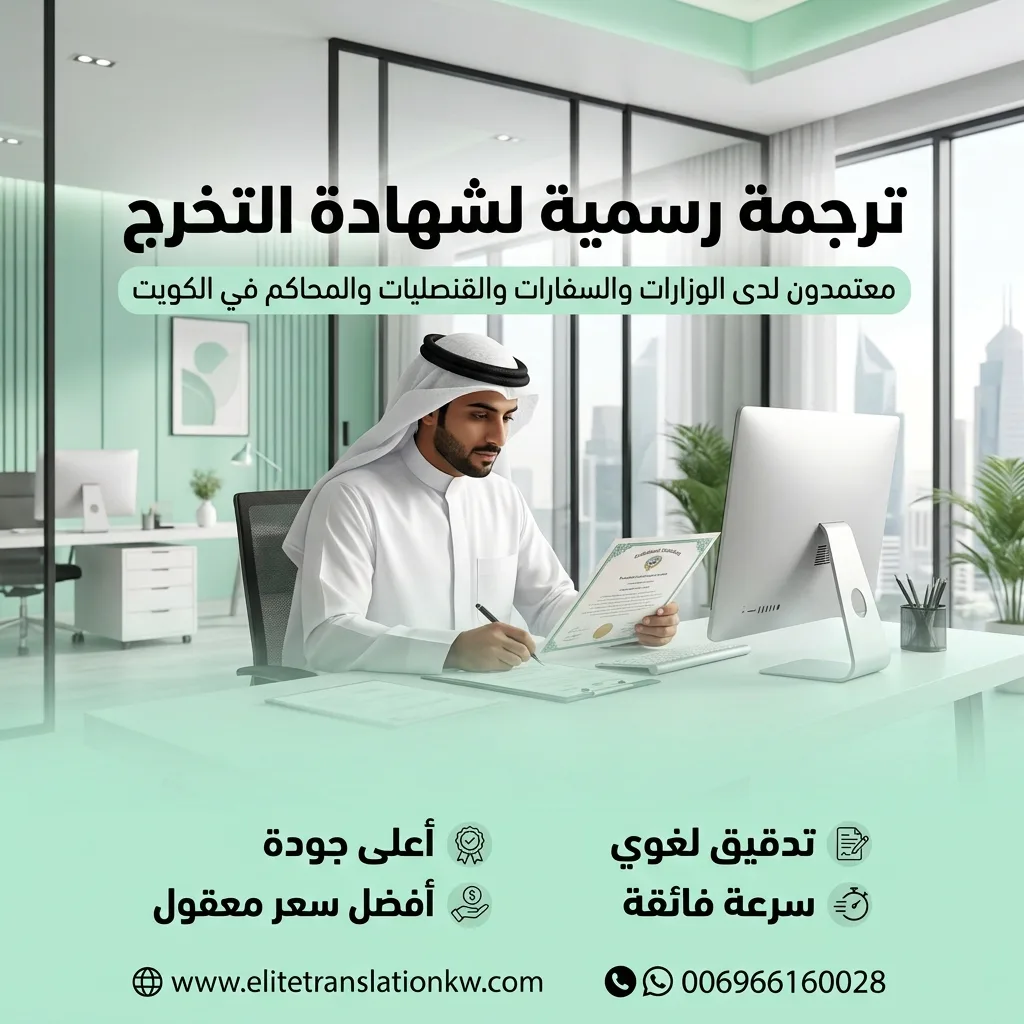 ترجمة شهادة التخرج ترجمة شهادة التخرج