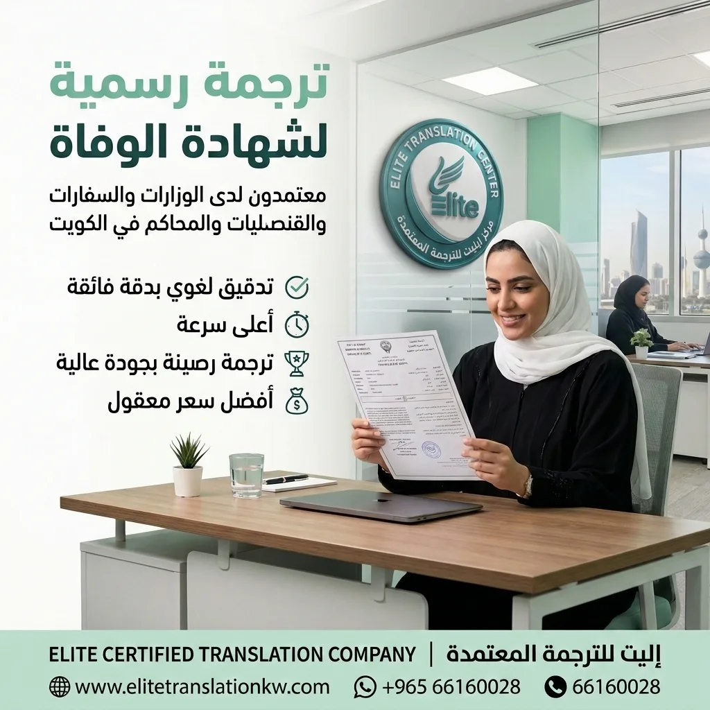 ترجمة شهادة الوفاة في الكويت ترجمة شهادة الوفاة في الكويت